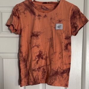 Dutch Bros Orange Tie-Dye Short Sleeve Tee